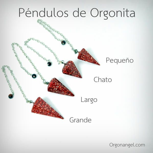 Orgonita Péndulo Chato de Color