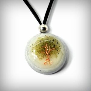 Orgonita Colgante Árbol de la Vida y Olivino