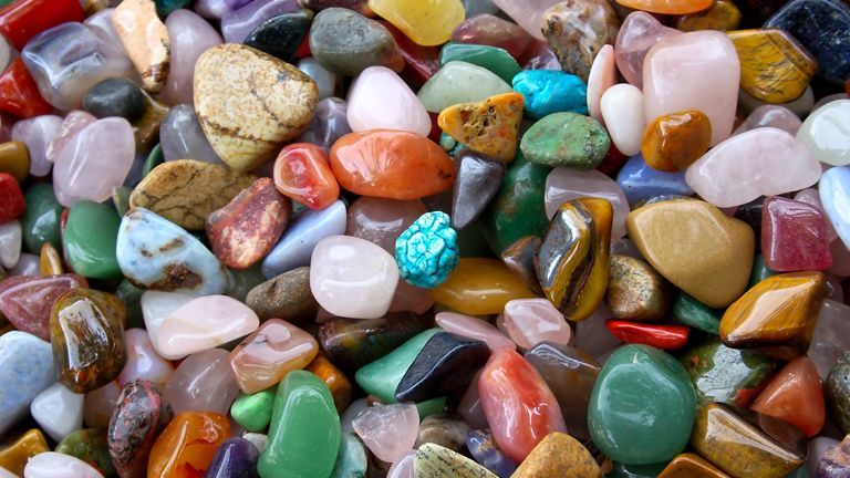 Gemas cantos rodados para orgonitas