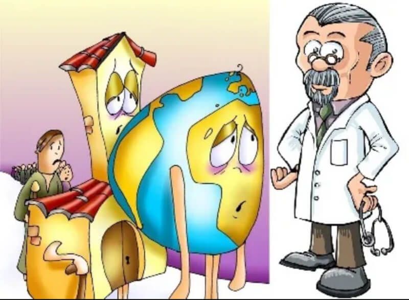 geopatía como enfermedad para todos los seres vivos, incluida la tierra